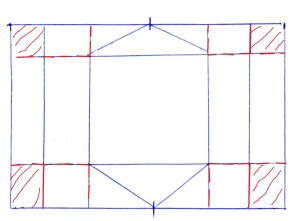 Schachtelkarte, Stampin Up, Skizze