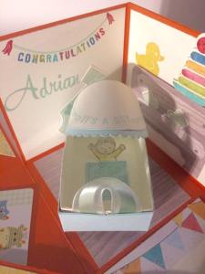 Explosionsbox, Geburt, Stampin Up, Geschenk