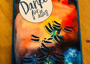 Brusho, Stampin Up, Toffifee, Verpackung, Danke